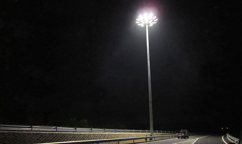 led high mast lighting design