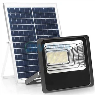 Lâmpada de segurança LED com energia solar holofote solar 100W