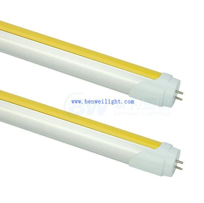 Tubo de luz de led dourado