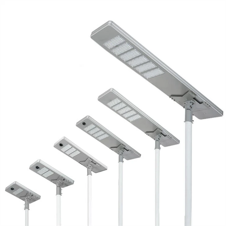 Luz de rua solar tudo em um