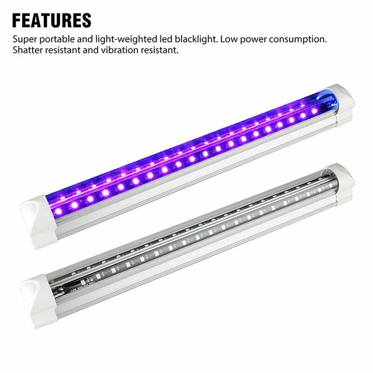 Tubo de luz T5 LED UV integrado 395nm com sem costura