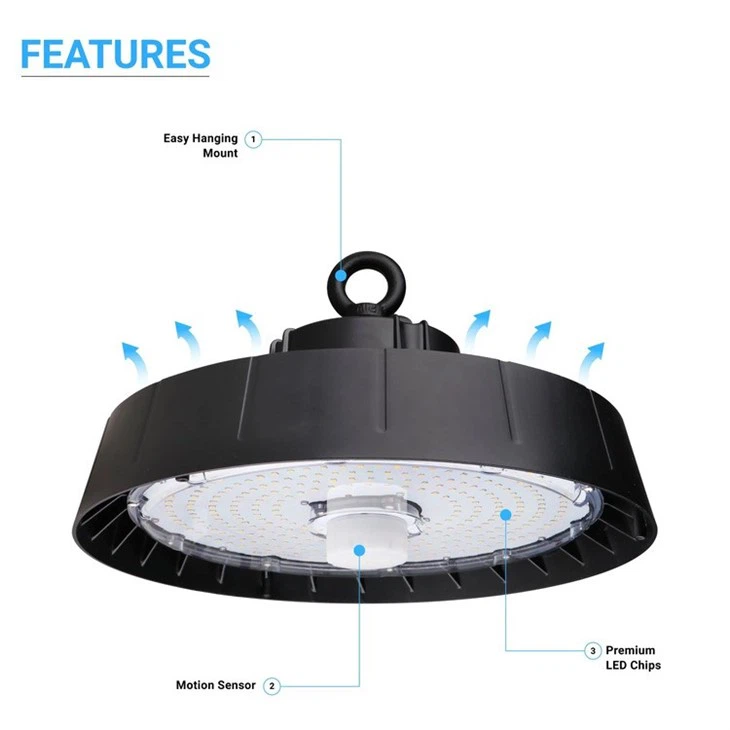 High Bay LED Light UFO with Motion Sensor 4