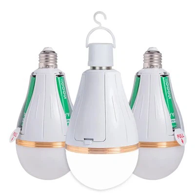 Lâmpadas LED com baterias de bateria
