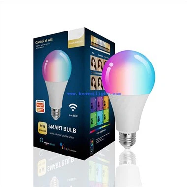 Lâmpada de LED que muda de cor com controle remoto
