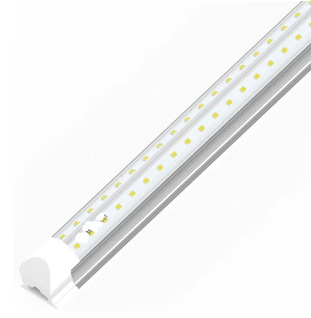 T8 4tubo de Led em forma de V 22w integrado 6500k transparente