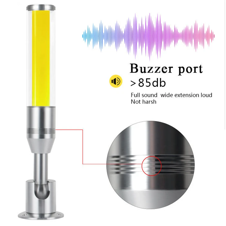 LED warning lights, industrial red/orange/green CNC machine indicator tower type with buzzer sound. suppliers
