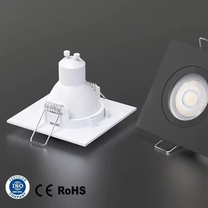 Modern Swivel Square Adjustable LED Recessed Ceiling Downlight factory