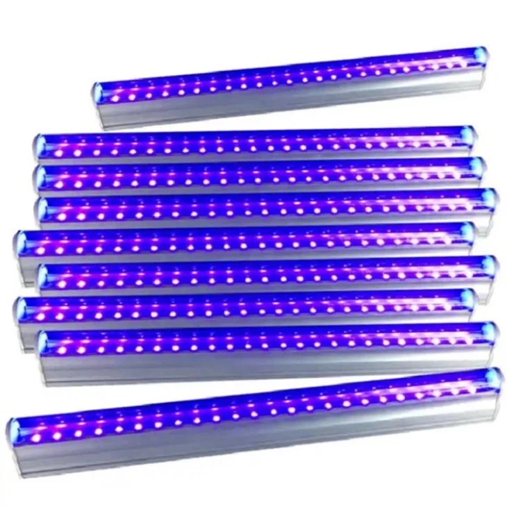 12 luzes pretas UV LED encenam Blacklight para quarto