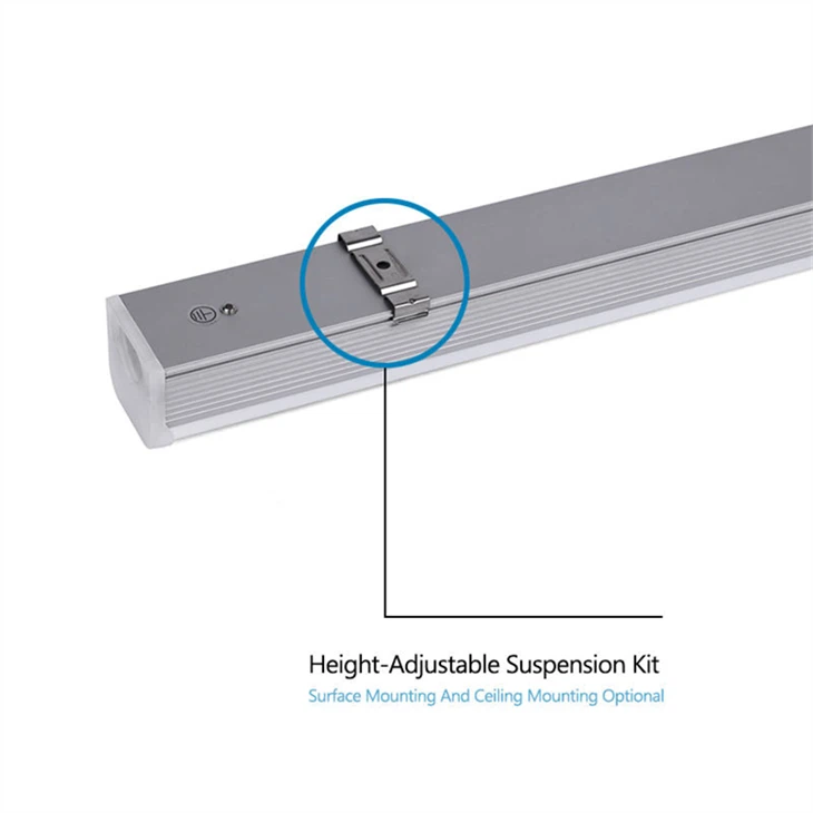Luz de tubo duplo LED T5 conectável de 2 pés - 15 W, 5000K, tampa transparente