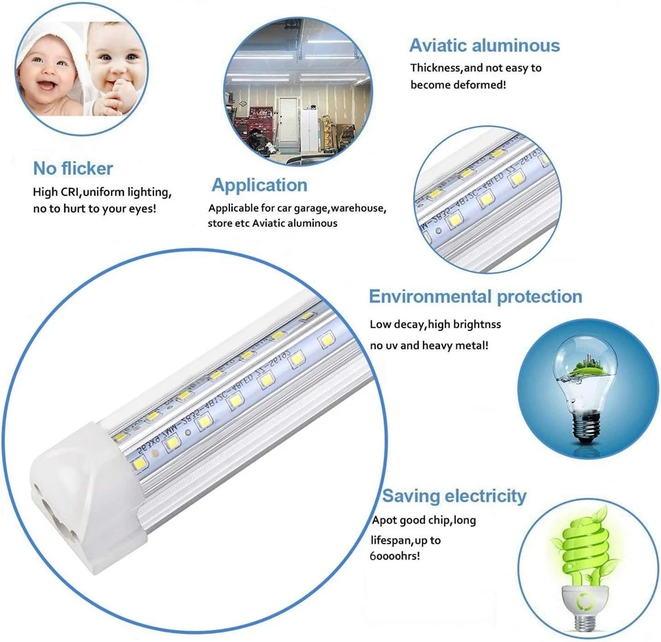 50W 6500K T8 LED Workshop Light suppliers