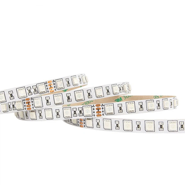 Tiras de LED flexíveis 5V SMD5050 RGB