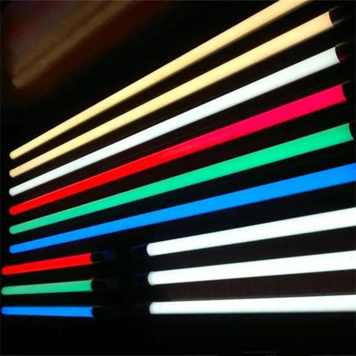 Tubo LED com mudança de cor regulável