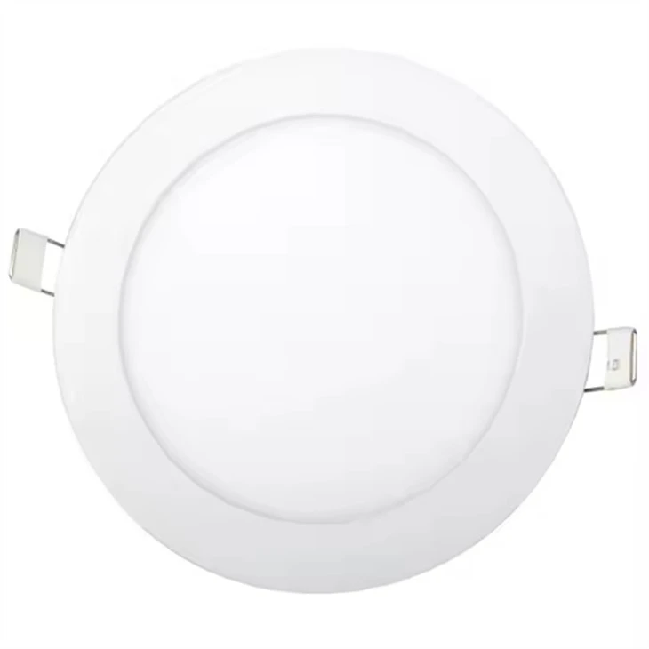 Luzes de painel LED embutidas em teto plano