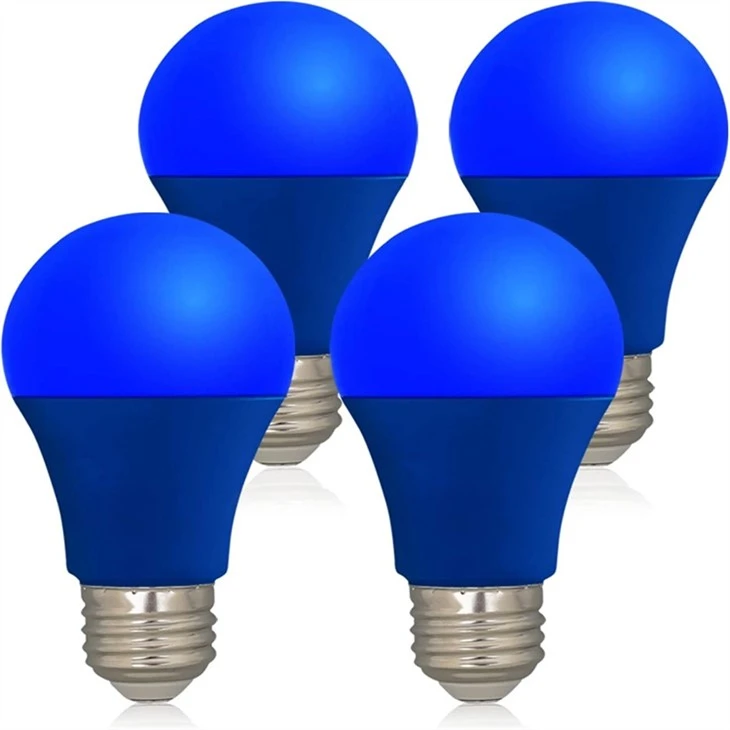 Lâmpada LED Cor Azul - Lâmpadas Base A19 E26 9W