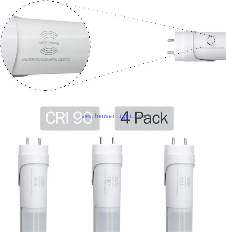 Microwave sensor motion detective led tube