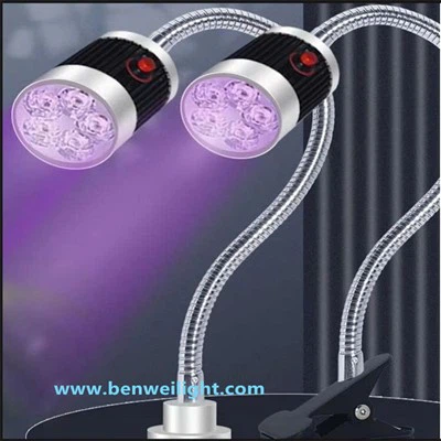Luz de detecção fluorescente roxa LED 365 nm anti-iluminação falsificada, tipo magnético de detecção de cola