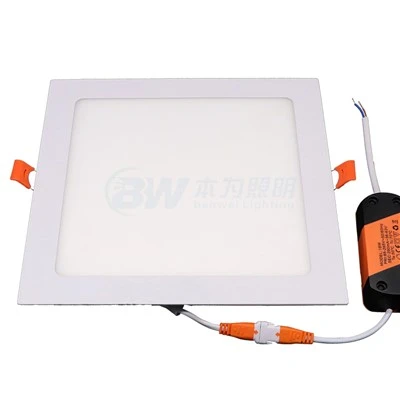 Lâmpada embutida LED embutida com borda quadrada de 6 polegadas