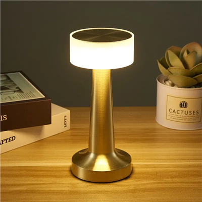 Elegante abajur LED em formato de cogumelo - Luz de leitura ajustável com conforto para os olhos