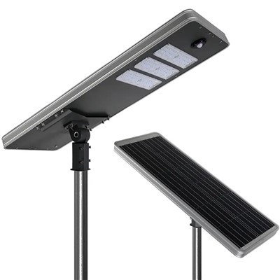IP66 tudo em um poste solar LED