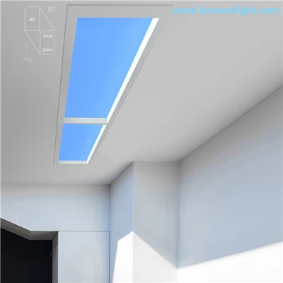 Painel LED embutido Blue Sky com controle inteligente