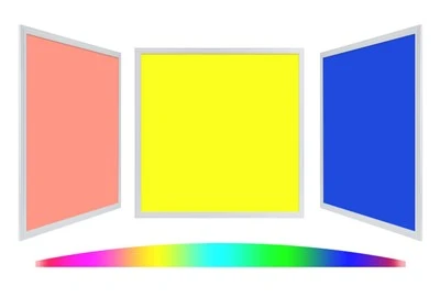 Painel de luz LED RGB para exibição de cosméticos