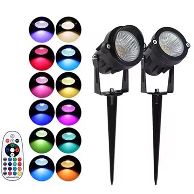 Luzes LED RGBW para jardim 20W