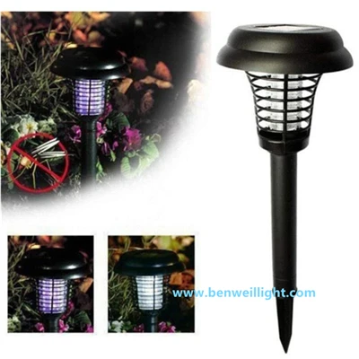 Lâmpada solar para matar mosquitos - Zapper de insetos externo à prova d'água IP65 com luz LED