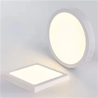 Luz de painel redonda LED montada em superfície 12W