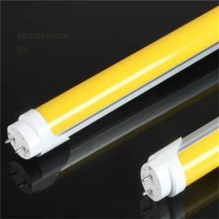 Luzes LED de tubo de cobertura amarela anti UV 15W